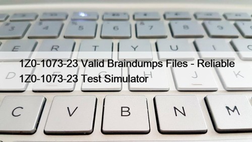1Z0-1073-23 Valid Braindumps Files - Reliable 1Z0-1073-23 Test Simulator